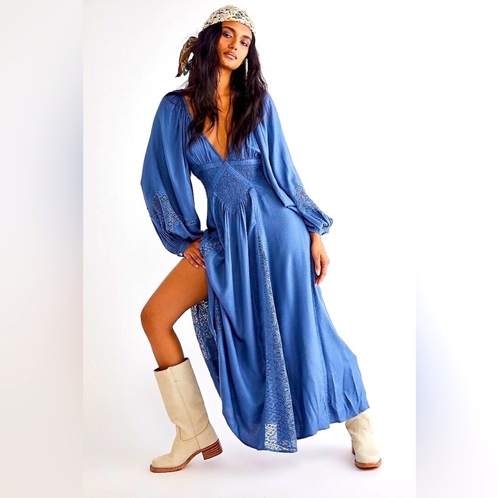 Freepeople southwest lace maxi dress size small